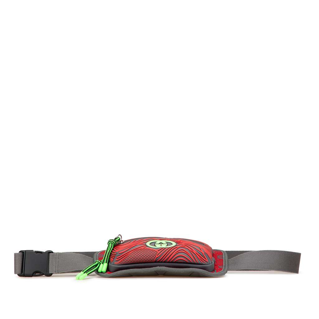 Gucci GG Nylon and Rubber Belt Bag - Image 6