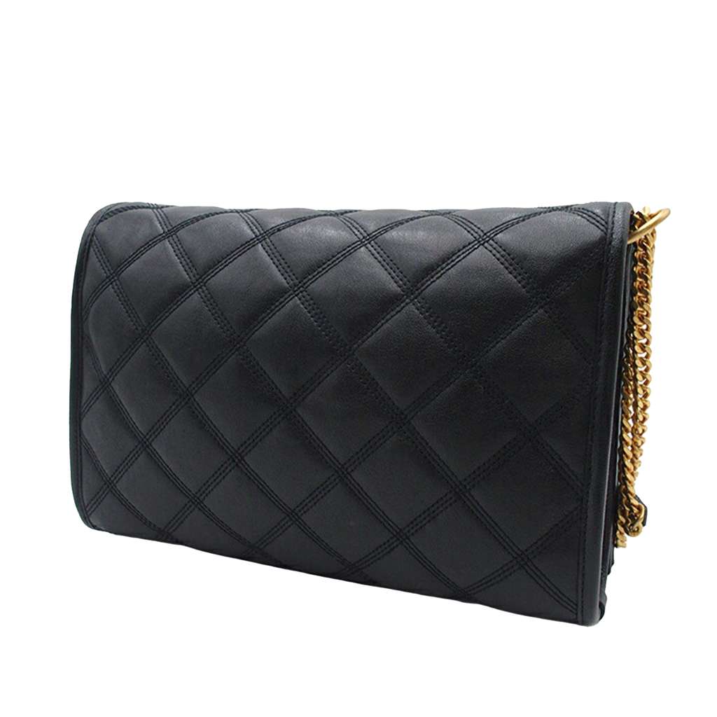 Saint Laurent Mini Quilted Lambskin Becky Chain Shoulder Bag - Back view