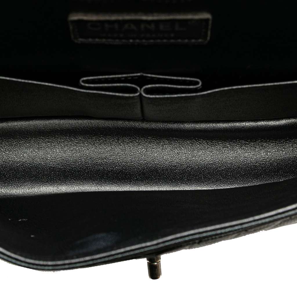 Chanel Medium Classic Chevron Caviar Double Flap - 4