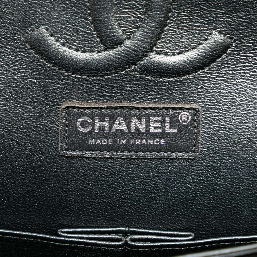 Chanel Medium Classic Chevron Caviar Double Flap - Side view