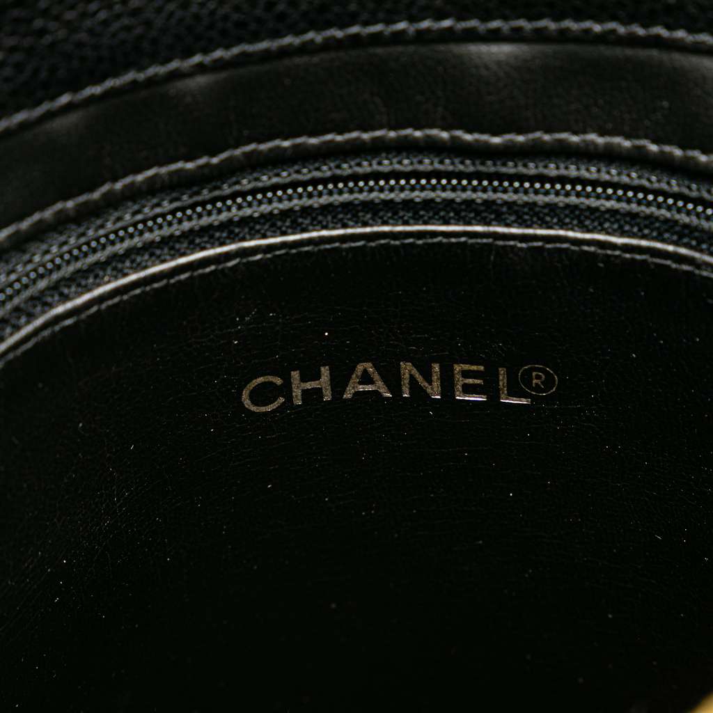 Chanel Caviar Front Pocket Chain Tote - Side view