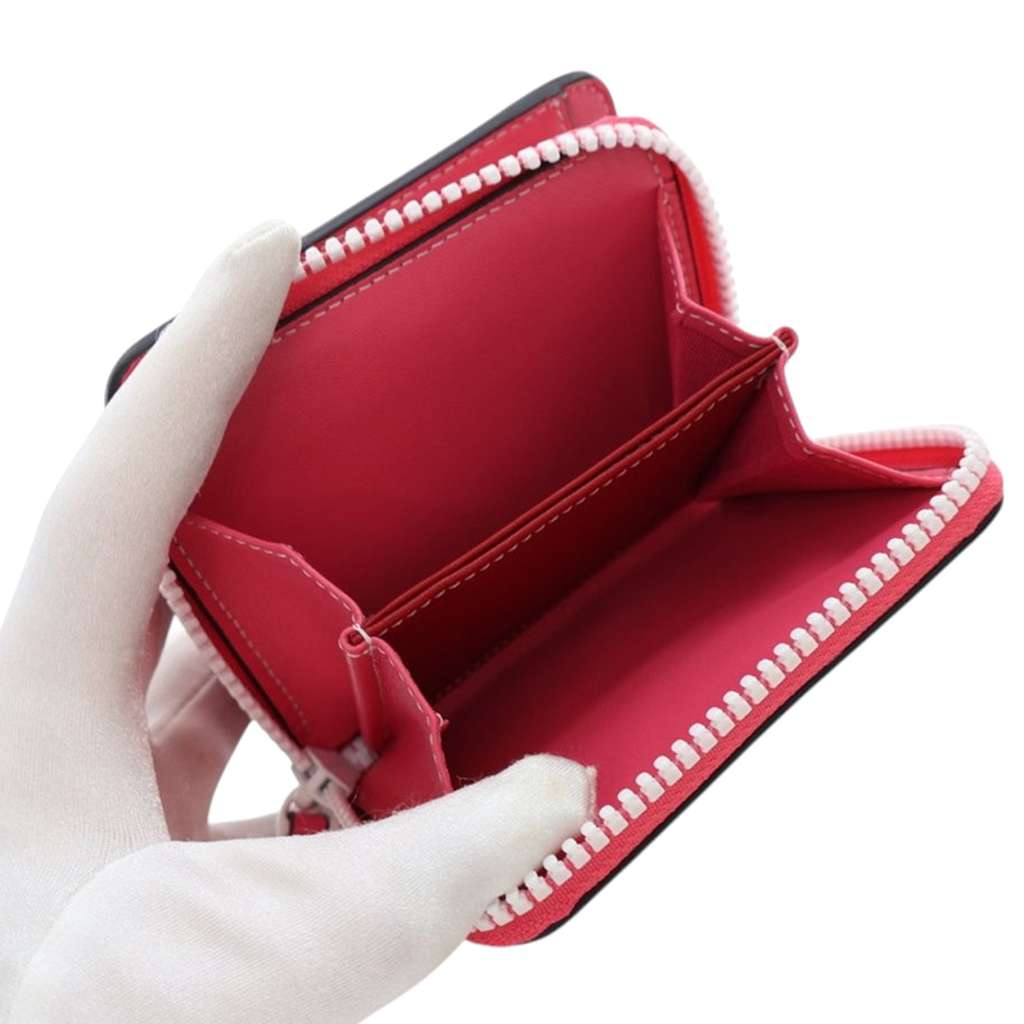 Valentino Lambskin Free Rockstud Spike Compact Zip Around Wallet - Detail 1