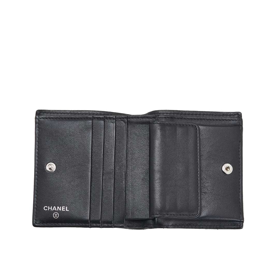 Chanel CC Quilted Lambskin Compact Bifold Wallet - 4