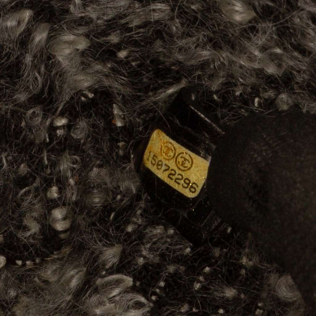 Chanel CC Quilted Calfskin Tweedy Shopping Tote - Side view