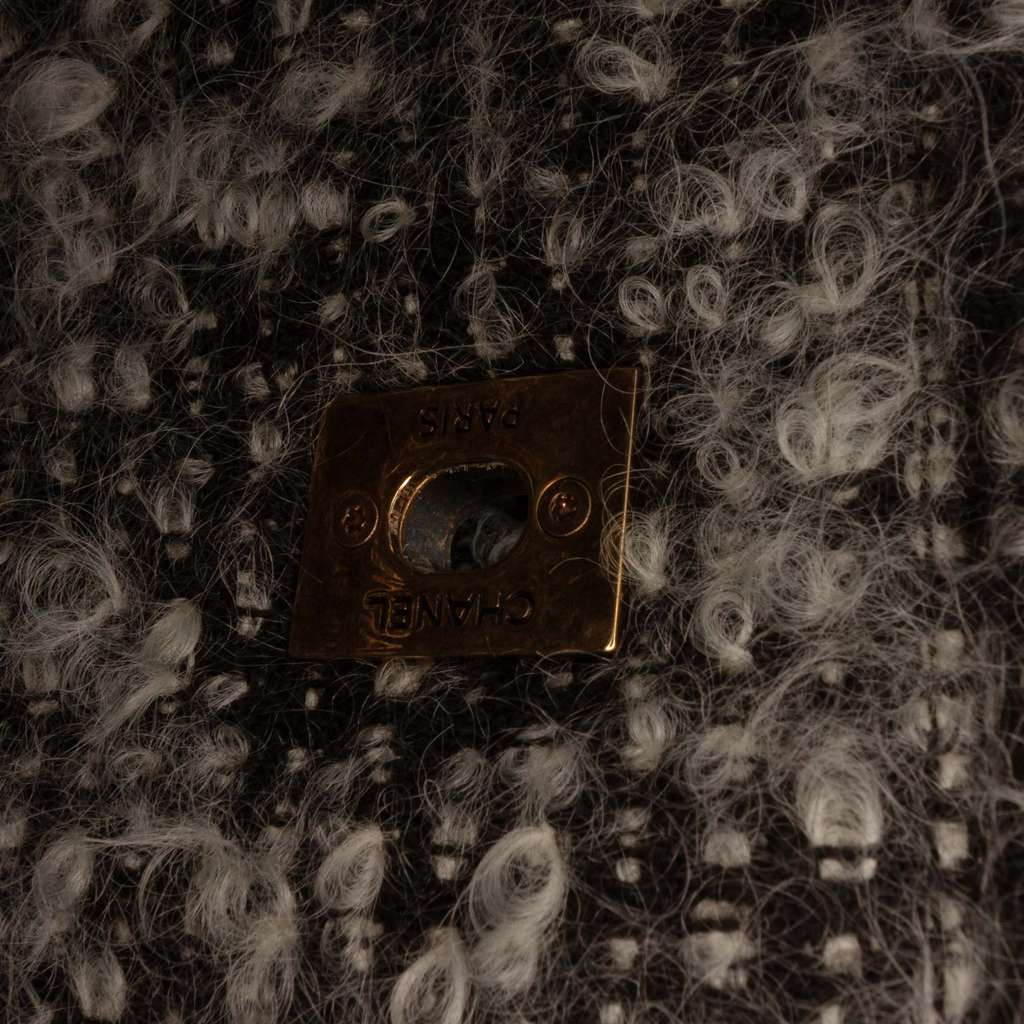 Chanel CC Quilted Calfskin Tweedy Shopping Tote - Detail 1