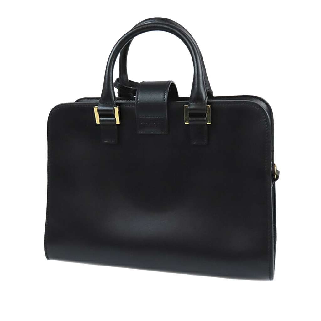 Saint Laurent Baby Leather Monogram Cabas Satchel - Back view