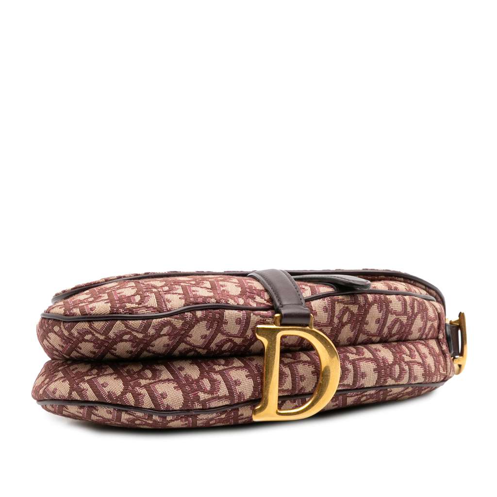 Dior Oblique Canvas Saddle Bag - Image 6