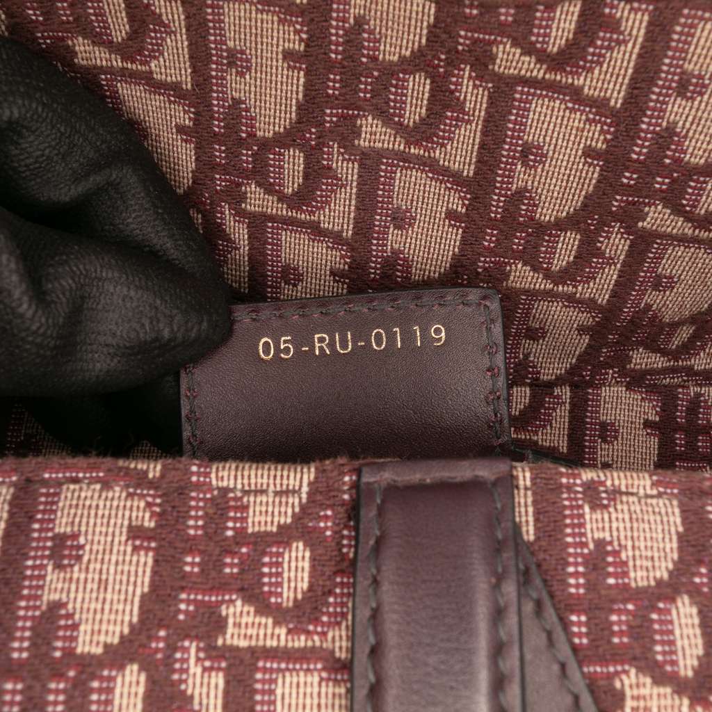 Dior Oblique Canvas Saddle Bag - Side view