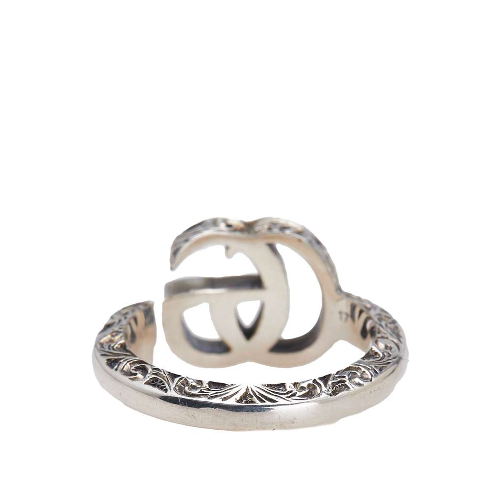 Gucci Sterling Silver GG Marmont Key Ring - 3