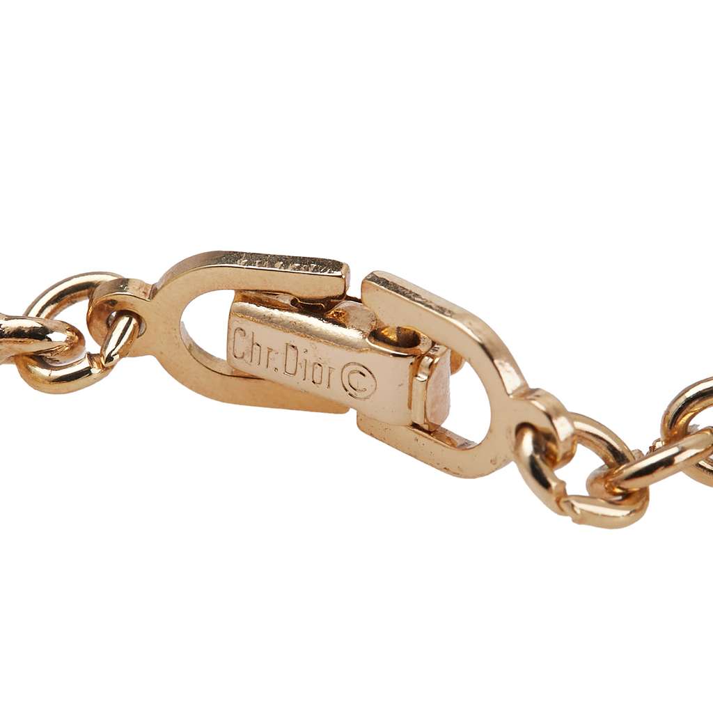 Dior Gold Plated CD Logo Chain Bracelet - 5