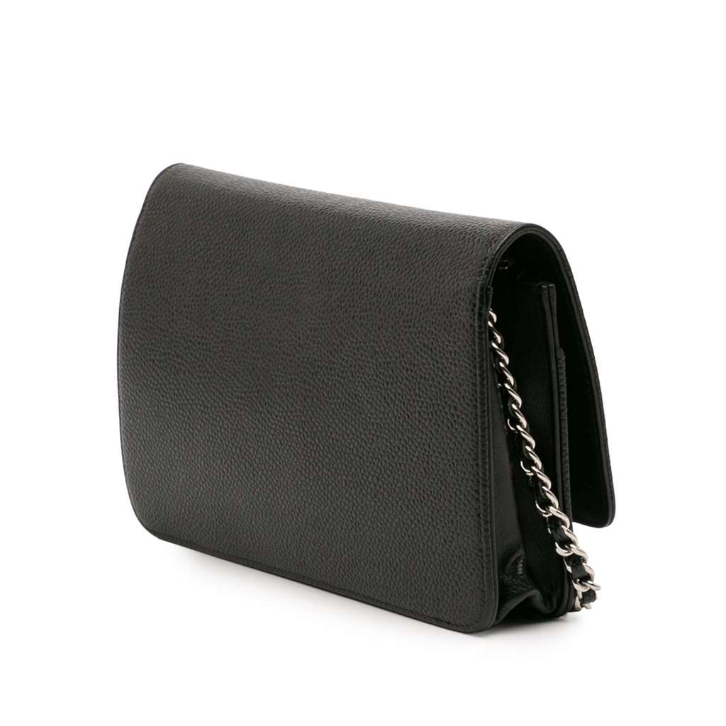 Chanel CC Caviar Wallet On Chain - 2