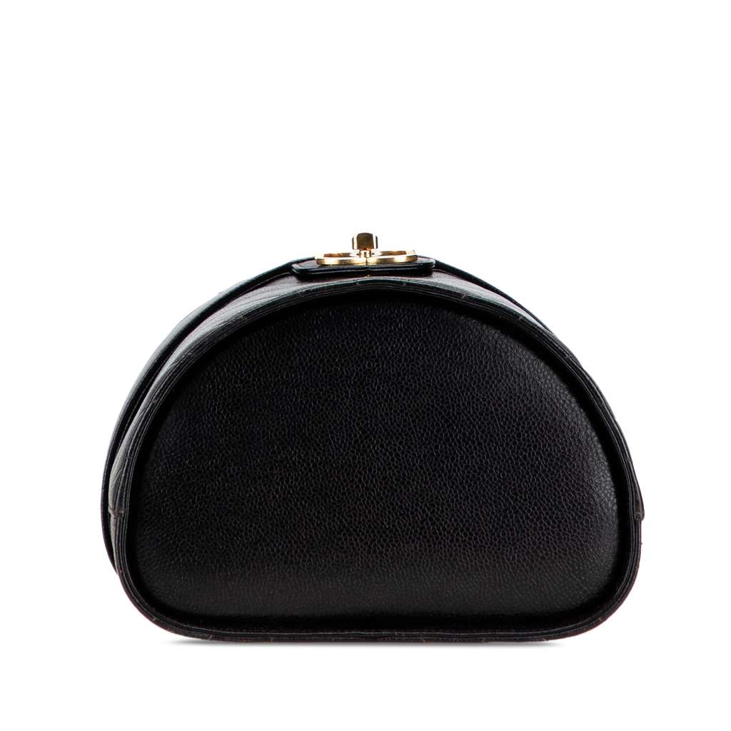 Chanel CC Chevron Caviar Turnlock Vanity Bag - Image 6