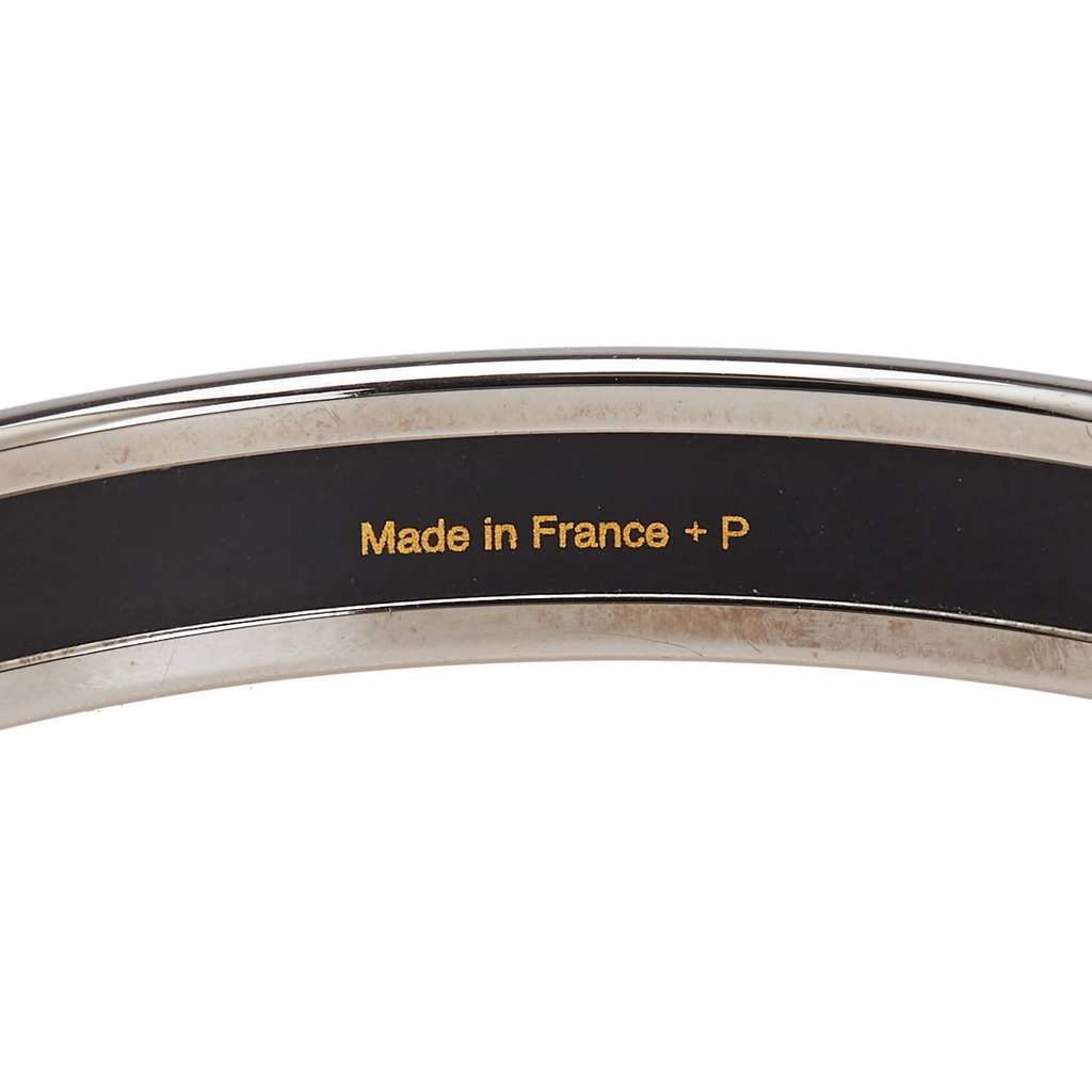 Hermès Narrow Caleche Enamel Bangle 62 - 4