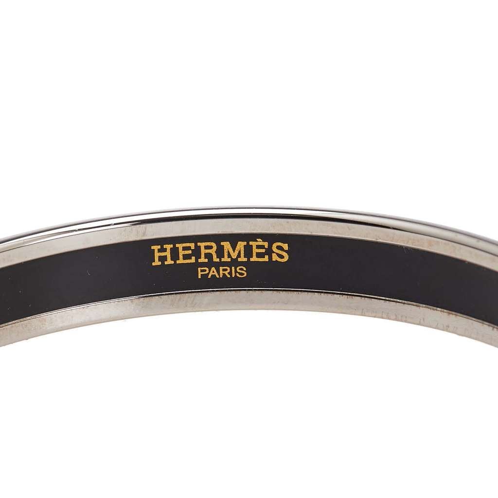 Hermès Narrow Caleche Enamel Bangle 62 - Side view