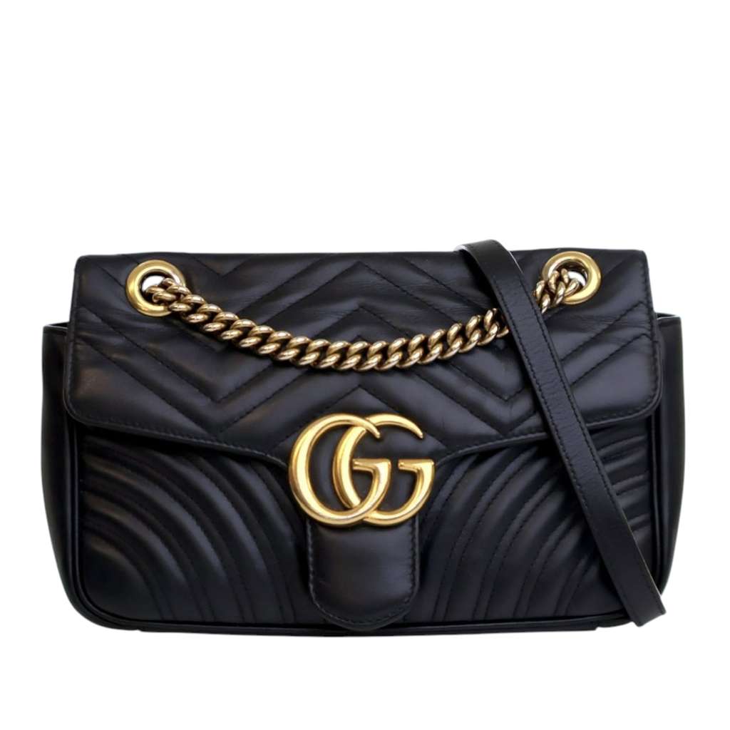 Gucci Medium GG Marmont Matelasse Leather Shoulder Bag