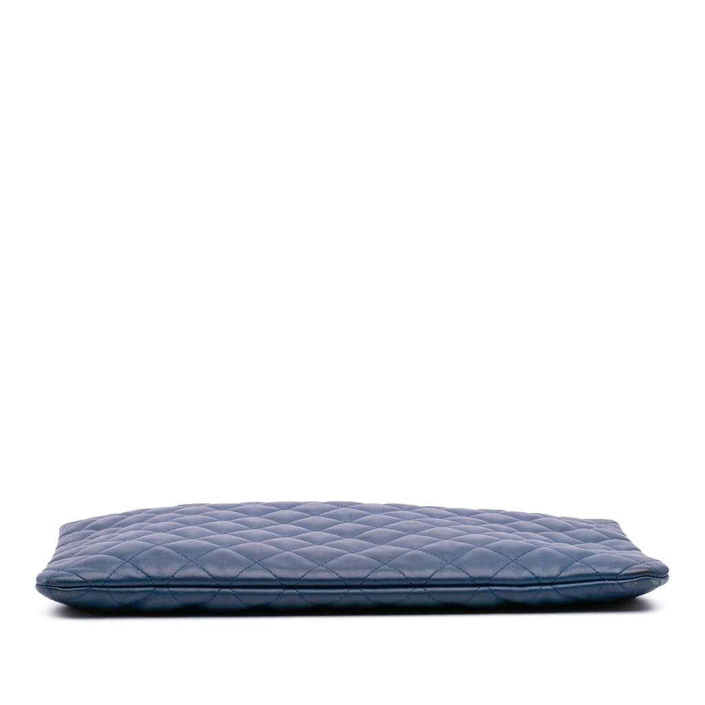 Chanel Large Quilted Lambskin O Case Clutch - Image 6