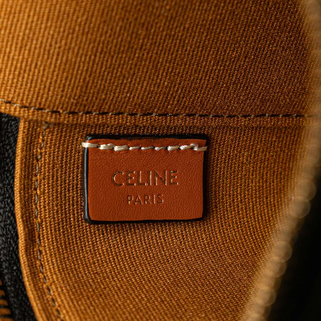 Celine Mini Triomphe Coated Canvas Vanity Case - Side view