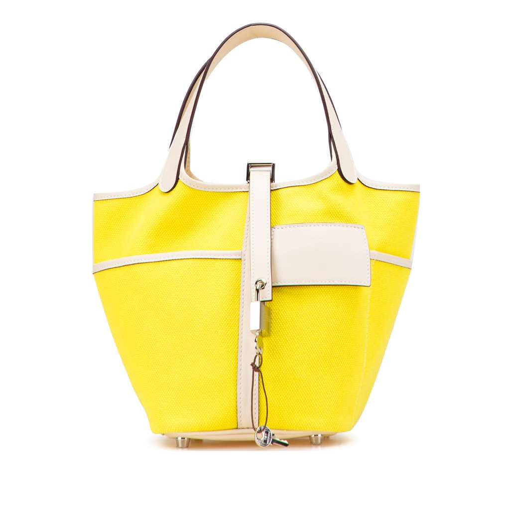 Hermès Toile Goeland and Swift Cargo Picotin Lock 18