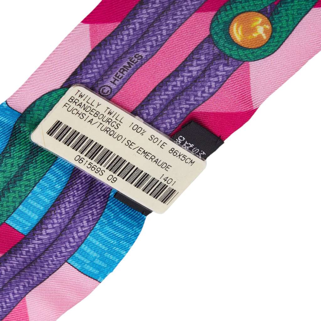 Hermès Brandebourgs Silk Twilly Scarf - Image 6