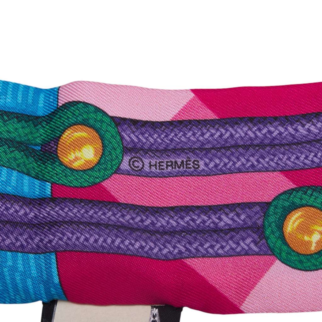 Hermès Brandebourgs Silk Twilly Scarf - 4