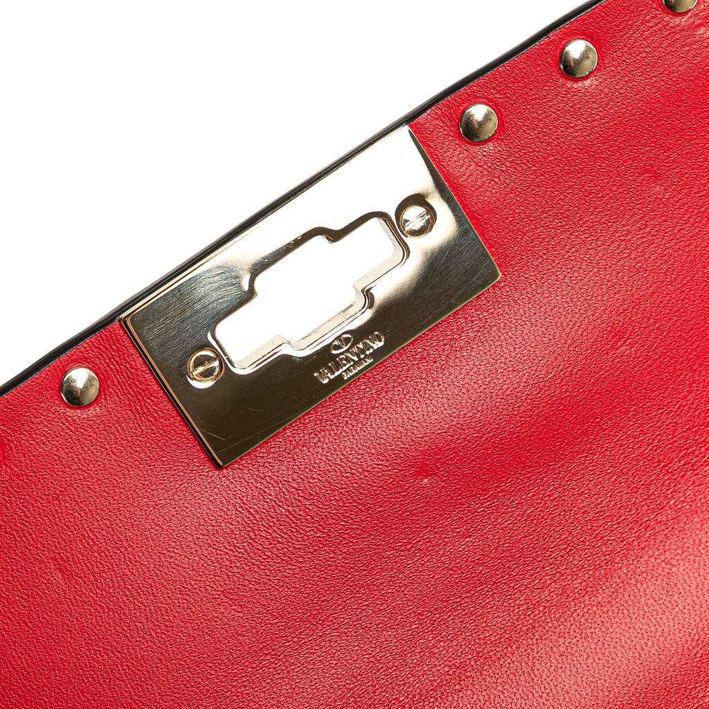 Valentino Small Nappa Roses and Chains Rockstud Spike Satchel - Detail 1