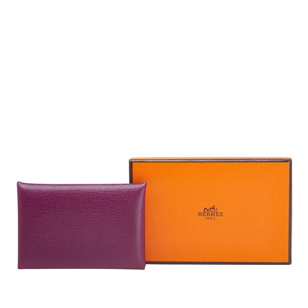 Hermès Chevre Mysore Calvi Card Holder - Image 13