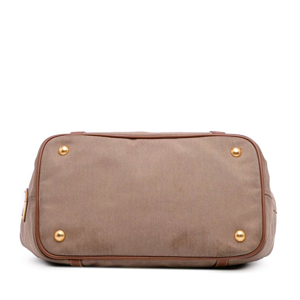 Prada Canvas Canapa Logo Satchel - Image 6