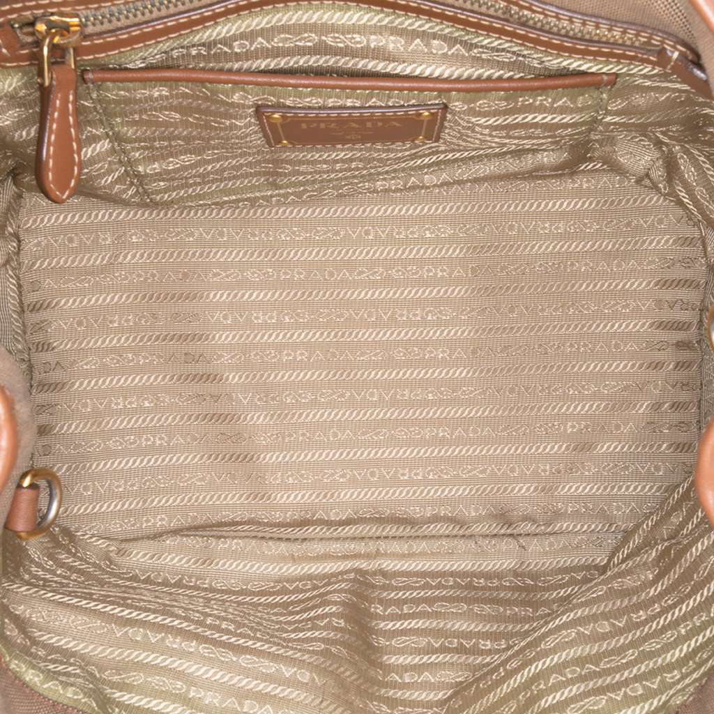 Prada Canvas Canapa Logo Satchel - 4