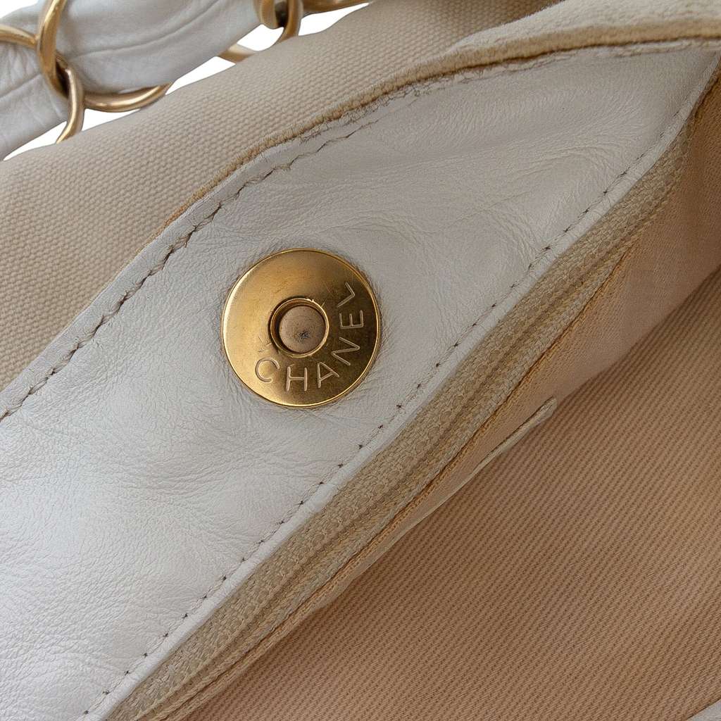 Chanel Canvas Olsen Shoulder Bag - Detail 1