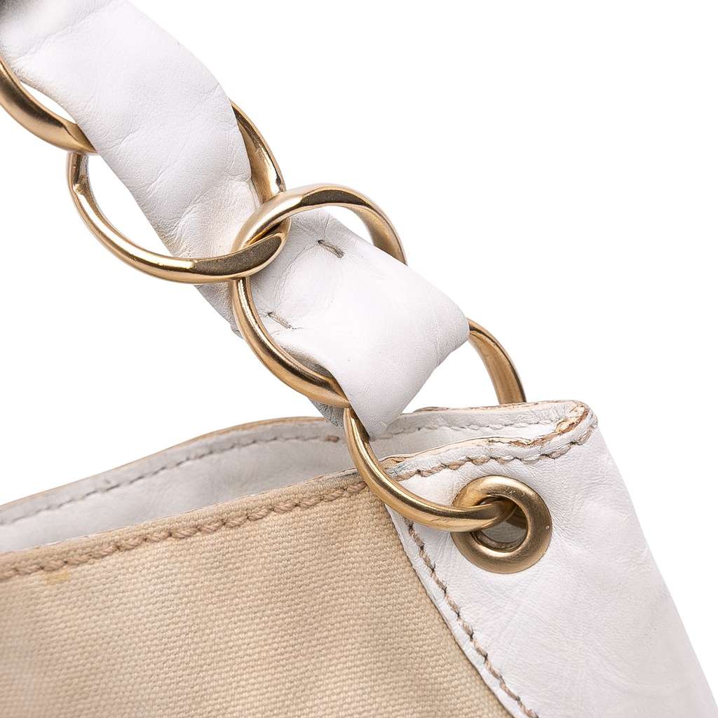 Chanel Canvas Olsen Shoulder Bag - Image 11