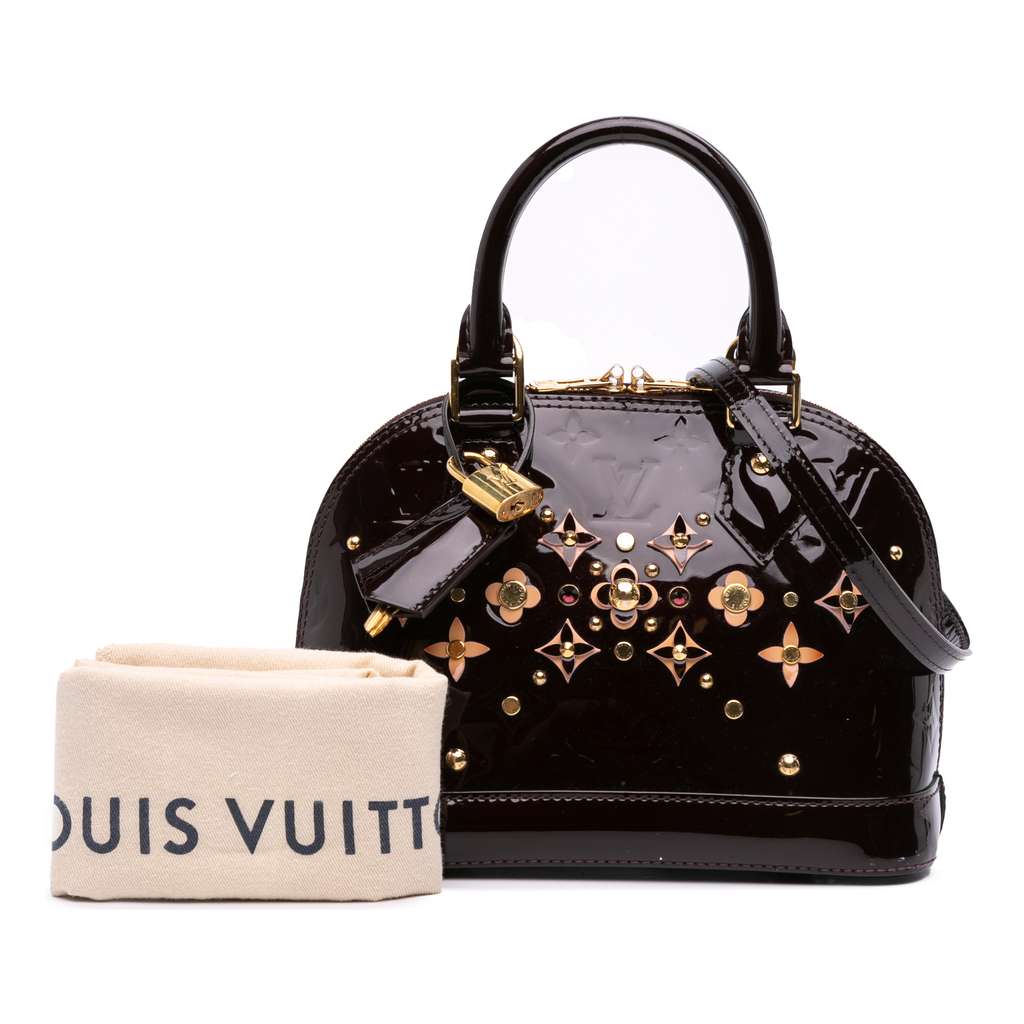Louis Vuitton Monogram Vernis Flower Alma BB - Image 12