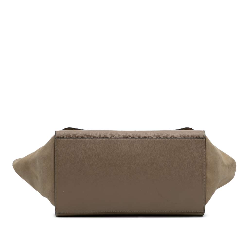 Celine Medium Leather Trapeze Satchel - 3