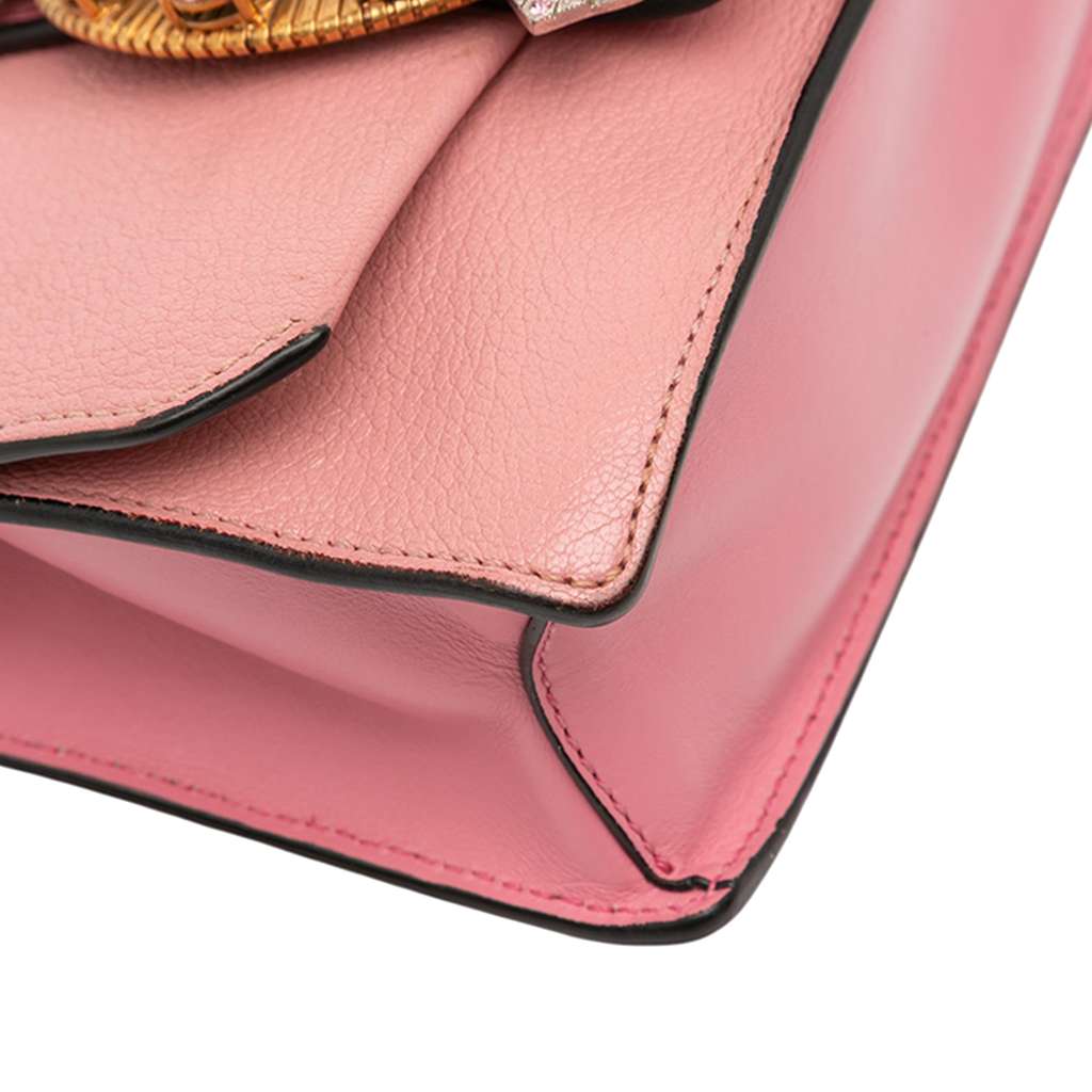 Miu Miu Goatskin Madras Soft Calf Crystal Embellished Crossbody - Image 11