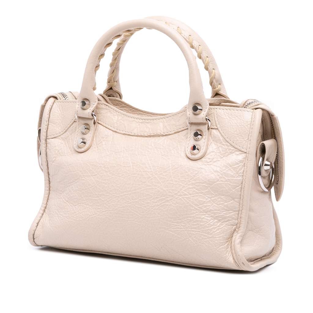 Balenciaga Mini Lambskin Motocross Classic City Satchel - 2