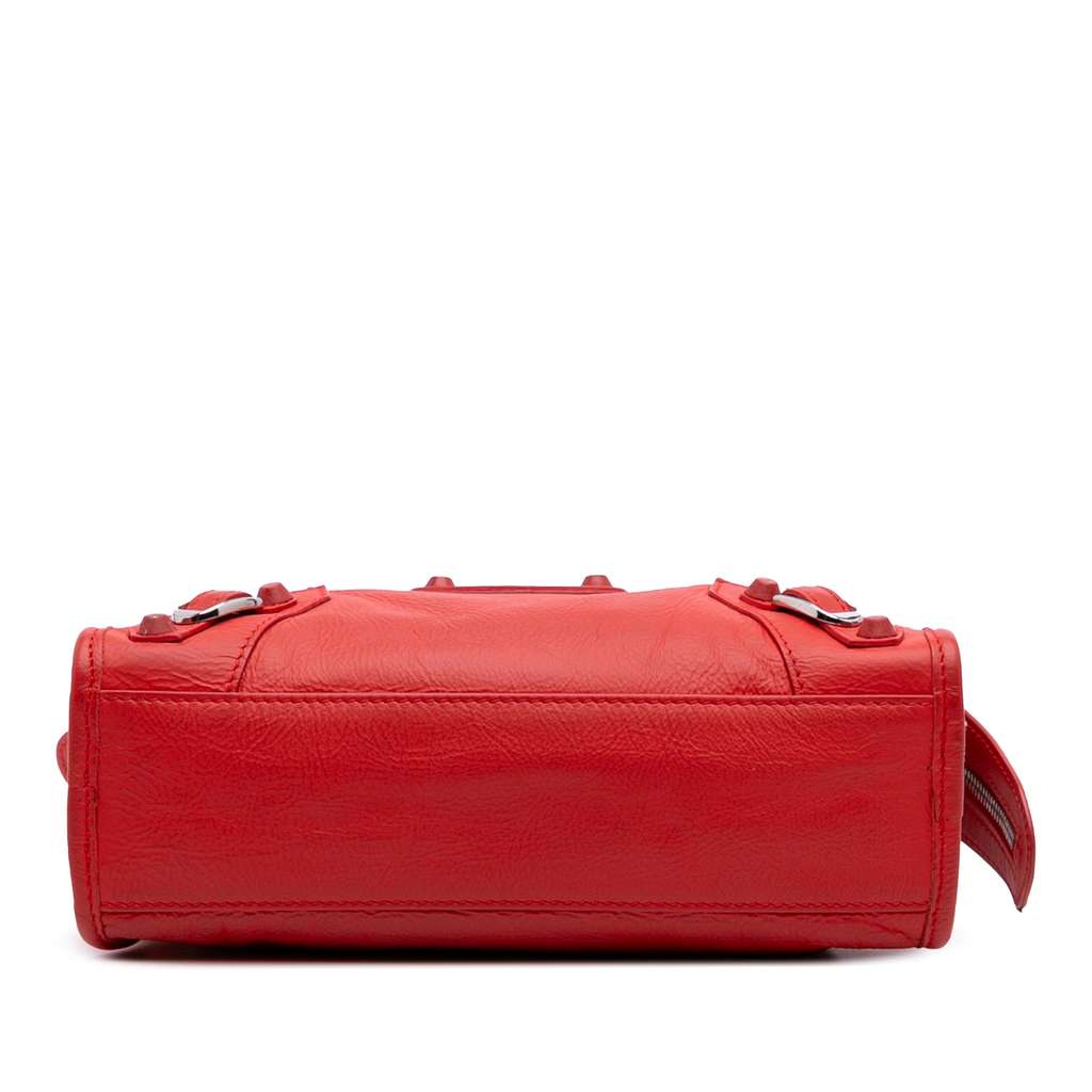 Balenciaga Mini Matte Goatskin Motocross Rubber Covered Classic City Satchel - 3