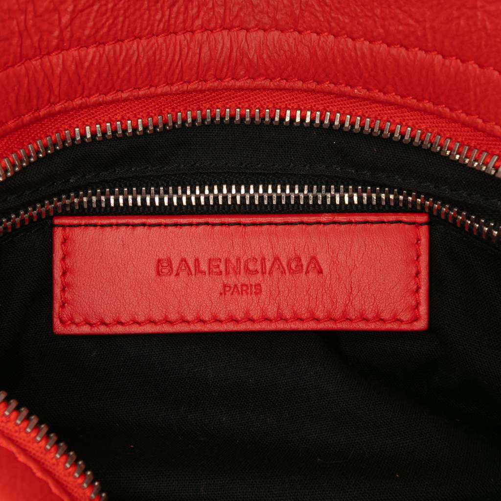 Balenciaga Mini Matte Goatskin Motocross Rubber Covered Classic City Satchel - 5