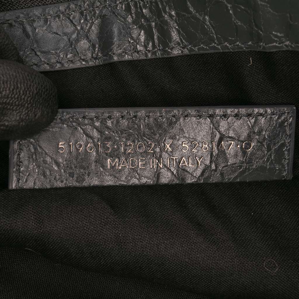 Balenciaga Lambskin Motocross Classic Clip Clutch - Side view