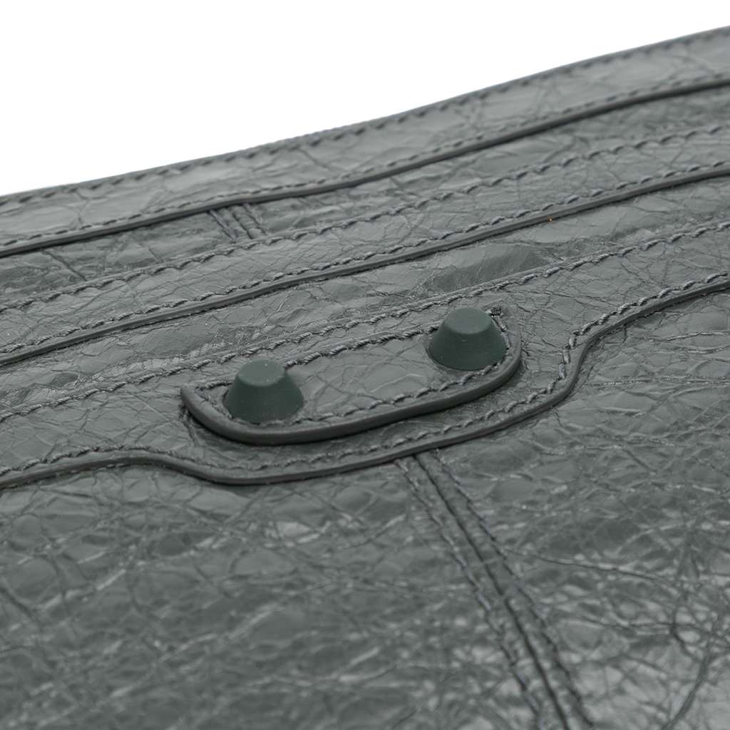 Balenciaga Lambskin Motocross Classic Clip Clutch - Detail 1