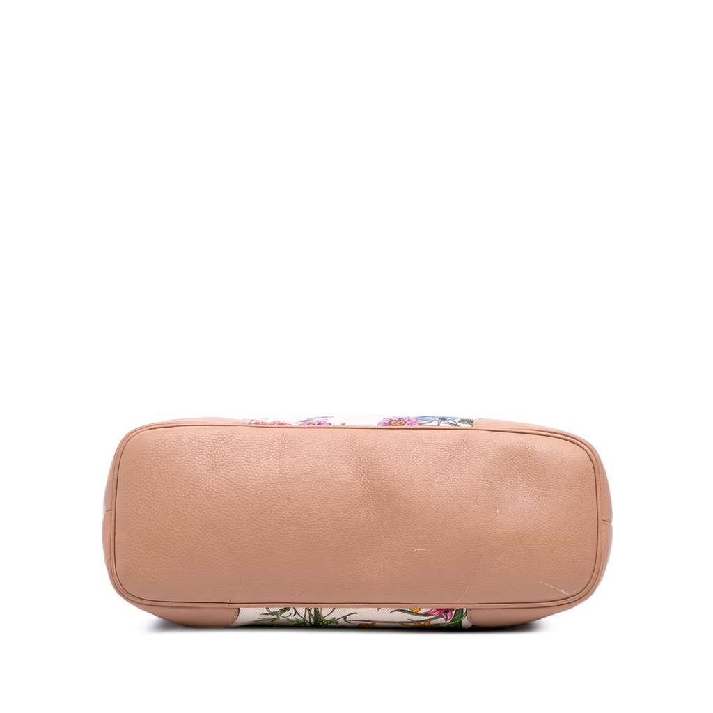 Gucci Medium Canvas Flora Tote - Image 6