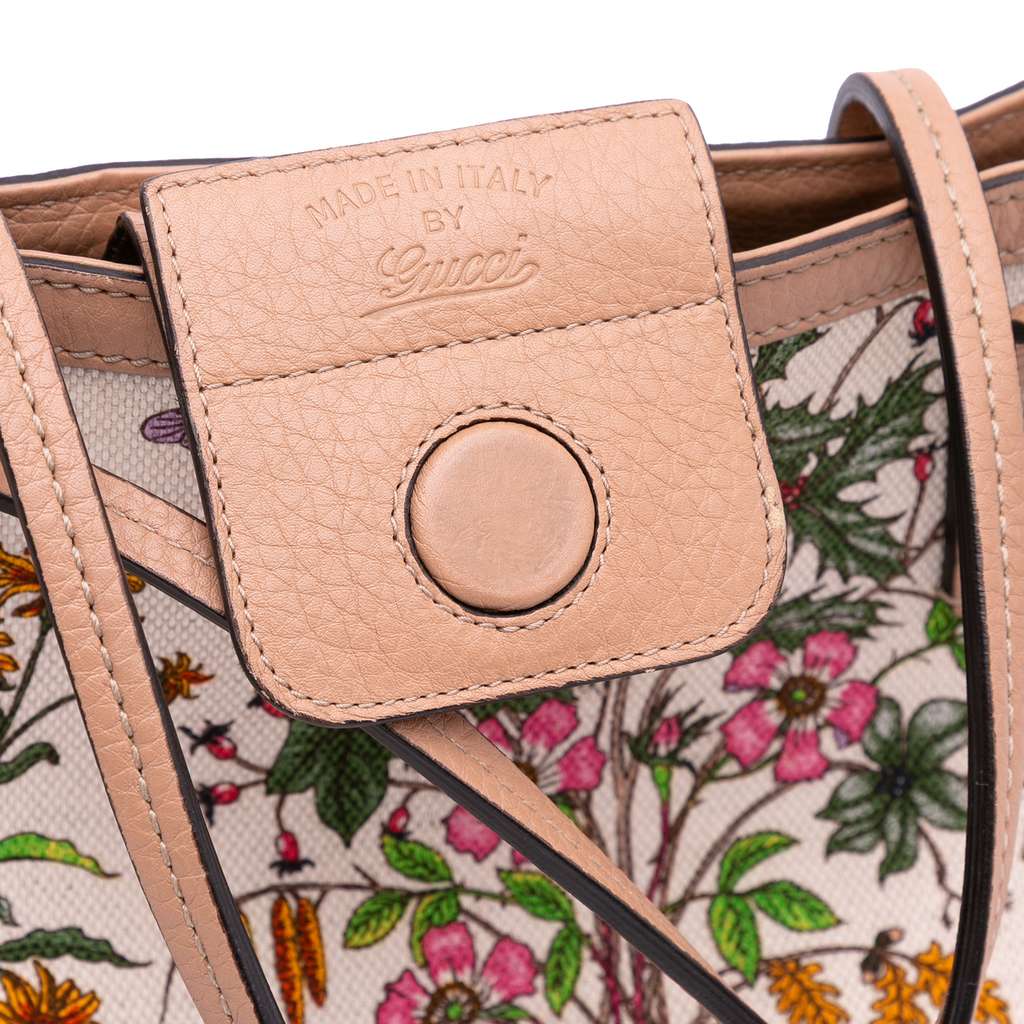 Gucci Medium Canvas Flora Tote - Image 10