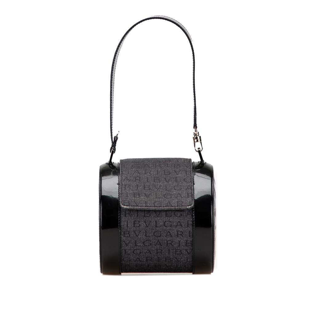 Bvlgari Mini Logomania Denim B Zero1 Cylinder Flap