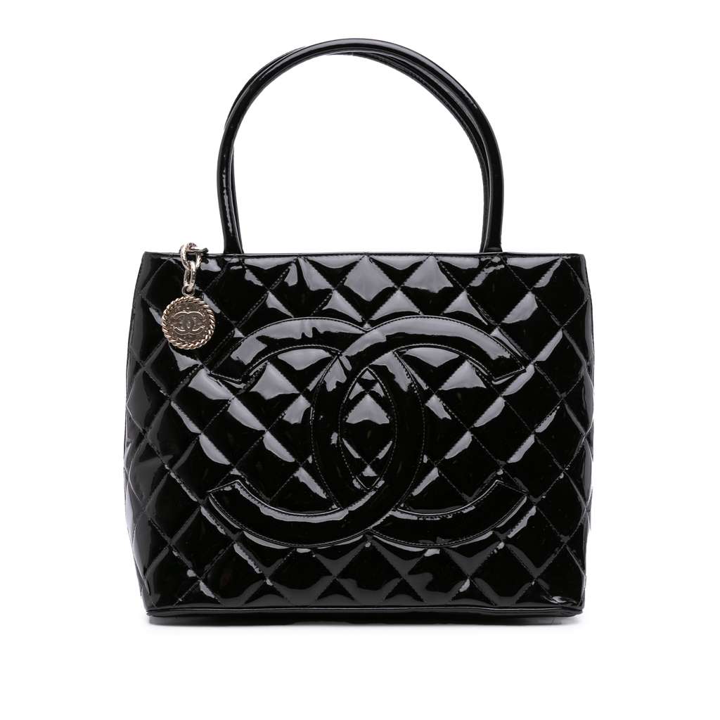 Chanel Patent Medallion Tote