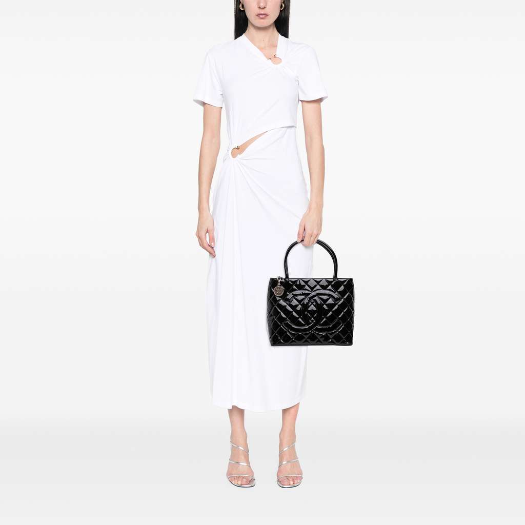 Chanel Patent Medallion Tote - Image 10