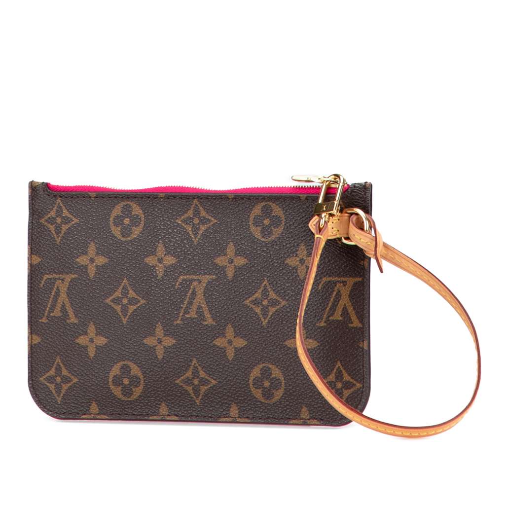 Louis Vuitton Monogram Neverfull Pouch - Back view