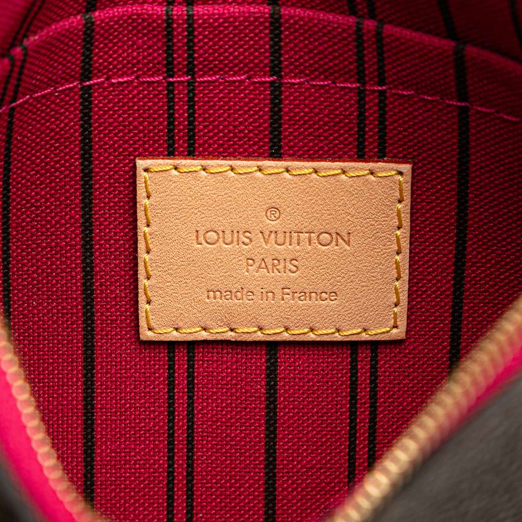 Louis Vuitton Monogram Neverfull Pouch - Side view