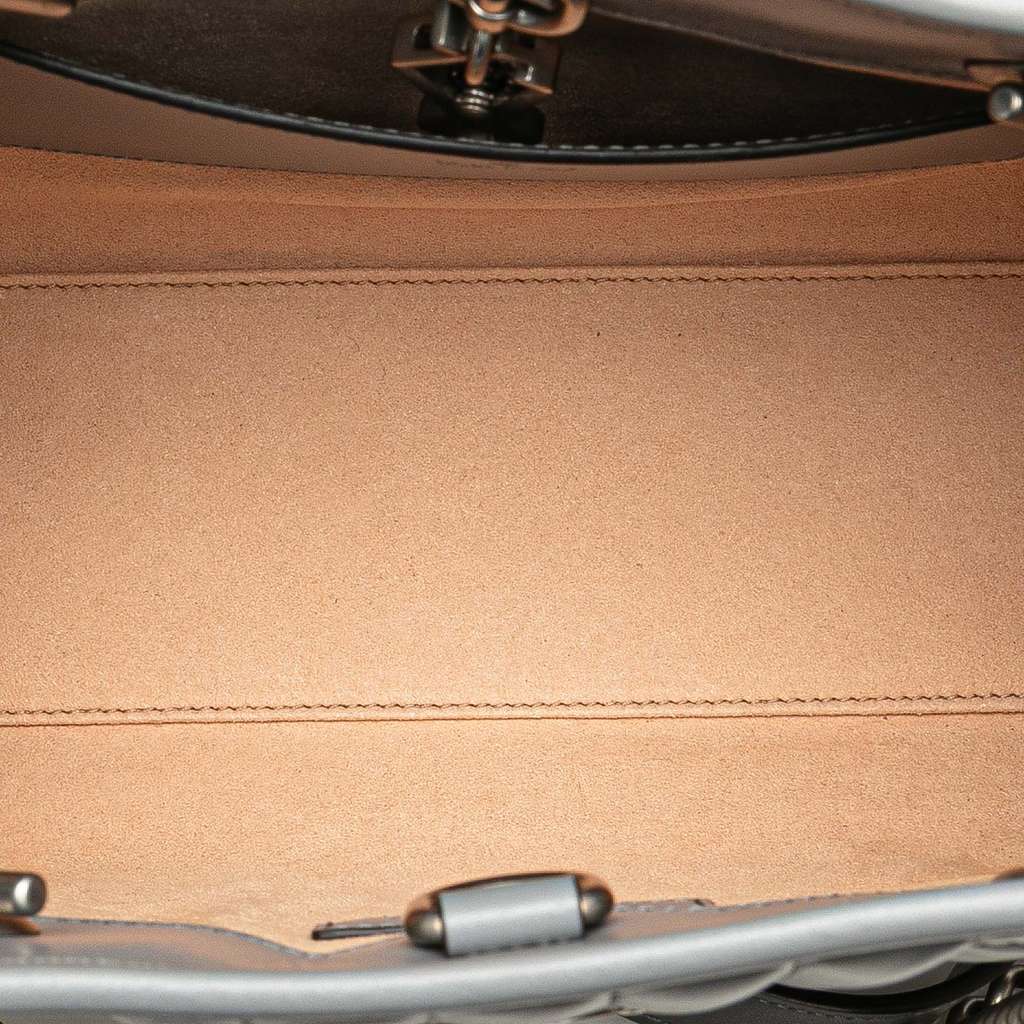 Gucci Small GG Marmont Matelasse Leather Aria Chain Tote - 4