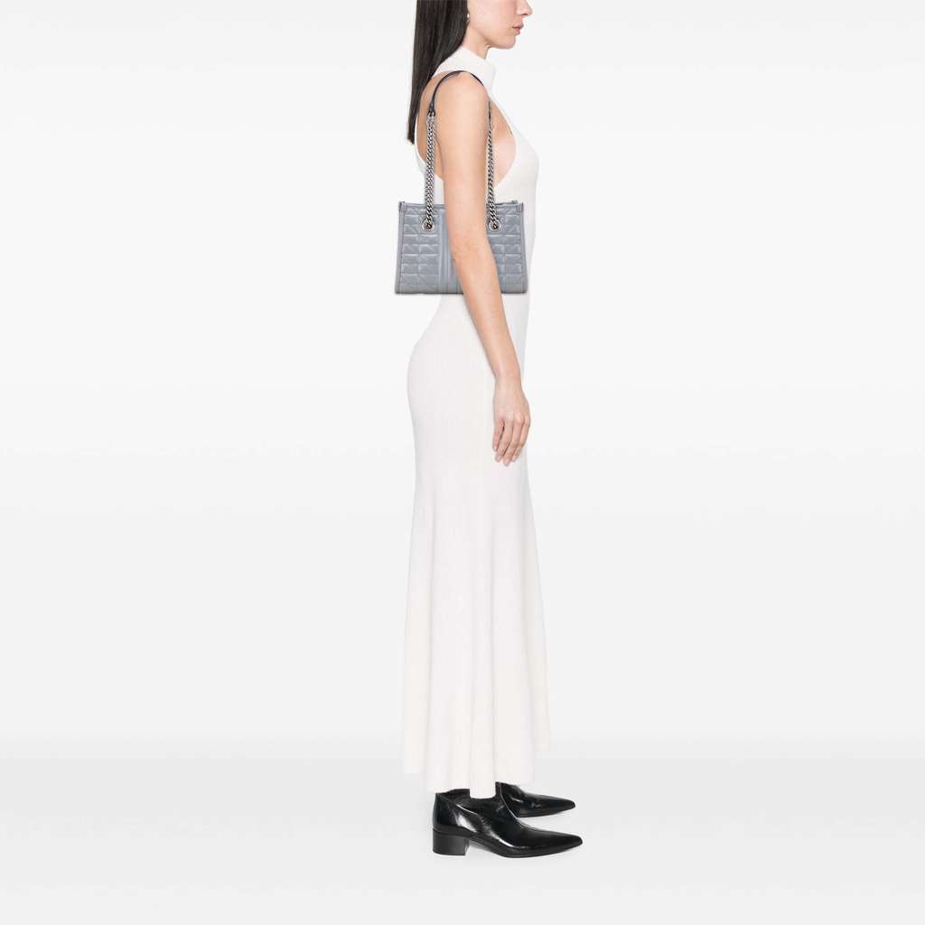 Gucci Small GG Marmont Matelasse Leather Aria Chain Tote - Image 12