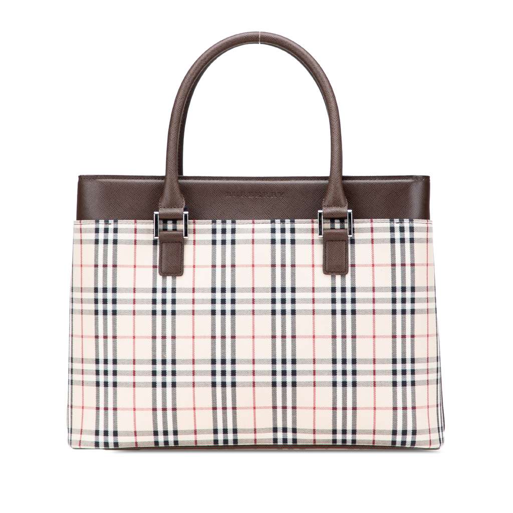 Burberry House Check Canvas Handbag