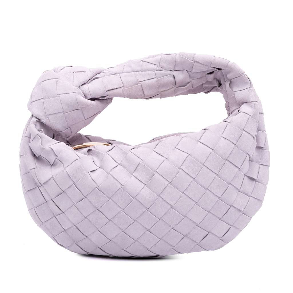 Bottega Veneta Mini Suede Intrecciato Jodie