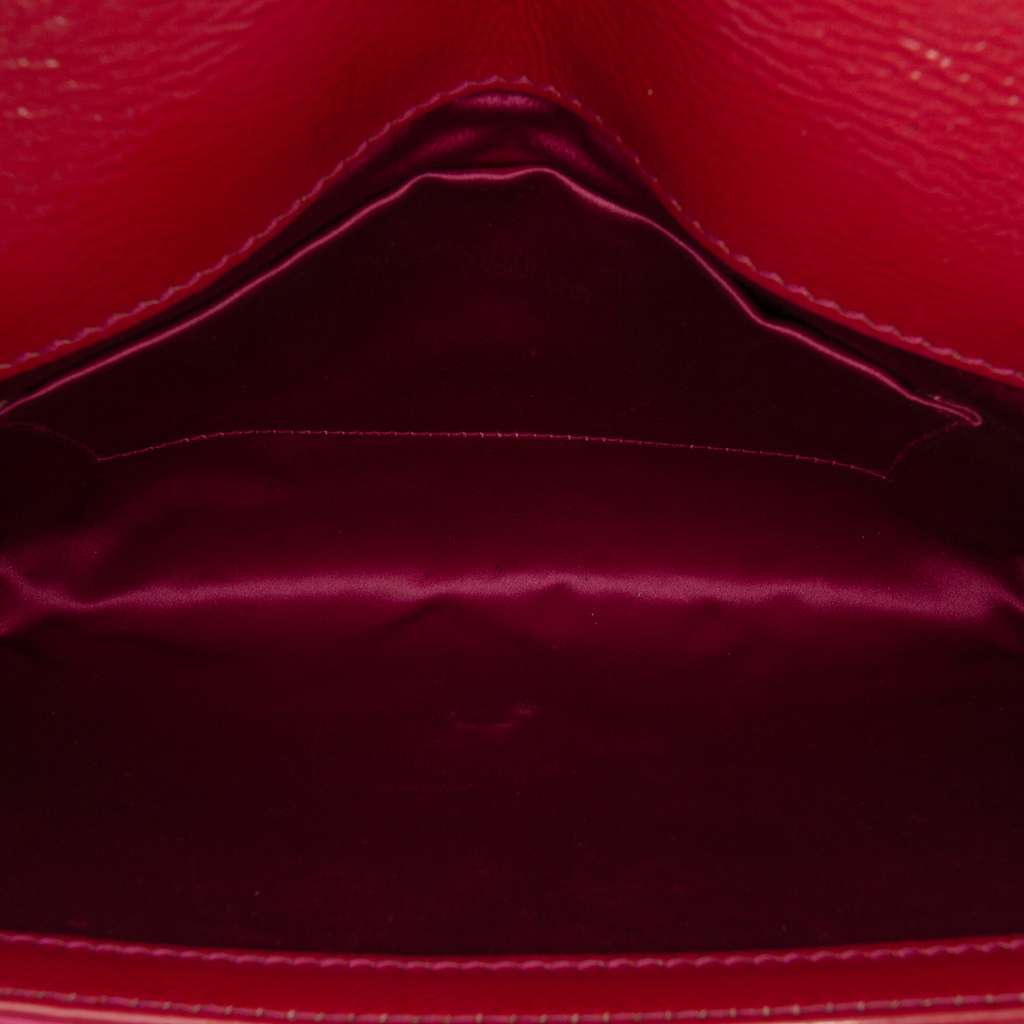 Saint Laurent Large Textured Patent Belle De Jour Clutch - 4